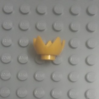 Đồ Chơi  Chính Hãng Minifigure, Headgear Crown Eggshell with 5 Points and Center Stud