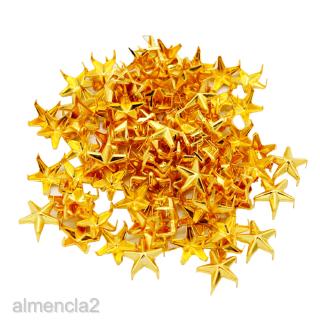 [Almencla2] 100 Chiếc Đinh Tán Vàng Leathercraft DIY Đinh Nhọn Cho Túi Quần Áo