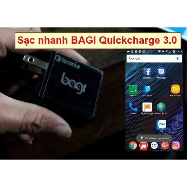 Củ Sạc Nhanh Bagi (Qualcomm) 3.0 Tiêu Chuẩn Châu Âu CE-M30 - Bảo hành chính hãng BAGI 1 năm