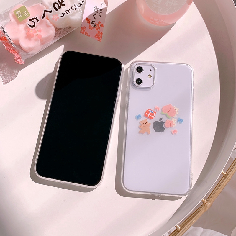 Ốp điện thoại in họa tiết hoạt hình dễ thương cho iPhone 6 6s 6plus 7 8plus X XS XR XSMAX 11 11Pro 11ProMax | BigBuy360 - bigbuy360.vn