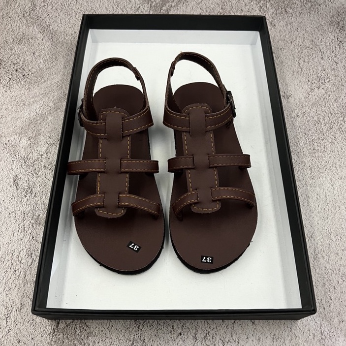 sandal đồng nai Dép xăng đan giày xăng đan nữ và nam màu nâu