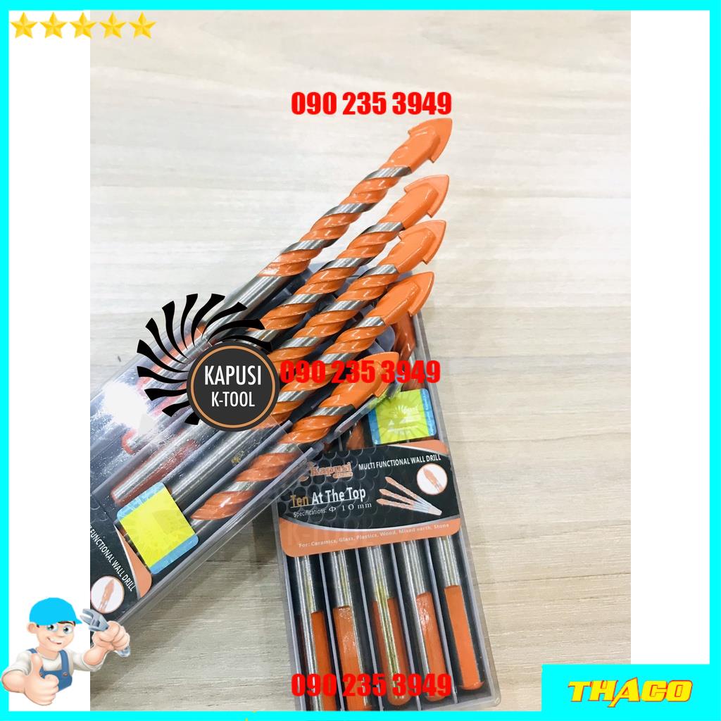 Mũi khoan đa năng Kapusi 12mm 10mm 8mm 6mm ⚡ CAO CẤP ⚡ Phù hợp khoan nhiều bề mặt cứng