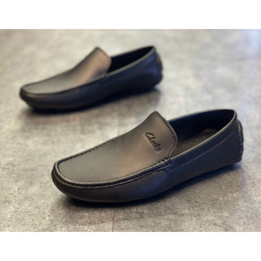 Giày slipon Clark Da cho nam, da nguyên mảng siêu đẹp, bề mặt mịn sang trọng - D7