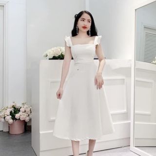 Đầm trắng đi tiệc sang trọng