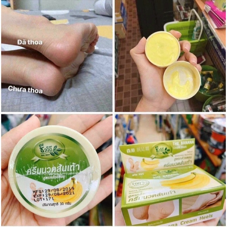 KEM BÔI CHỐNG NỨT GÓT CHÂN CHUỐI BANANA CREAM Thái