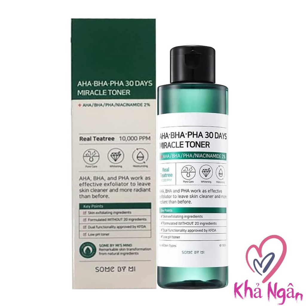 Nước hoa hồng &quot;Thần Kỳ&quot; Some By Mi AHA-BHA-PHA 30 Days Miracle Toner 150ml