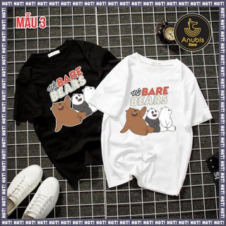 HOT- ÁO THUN NAM NỮ WE BARE BEARS THỊNH HÀNH