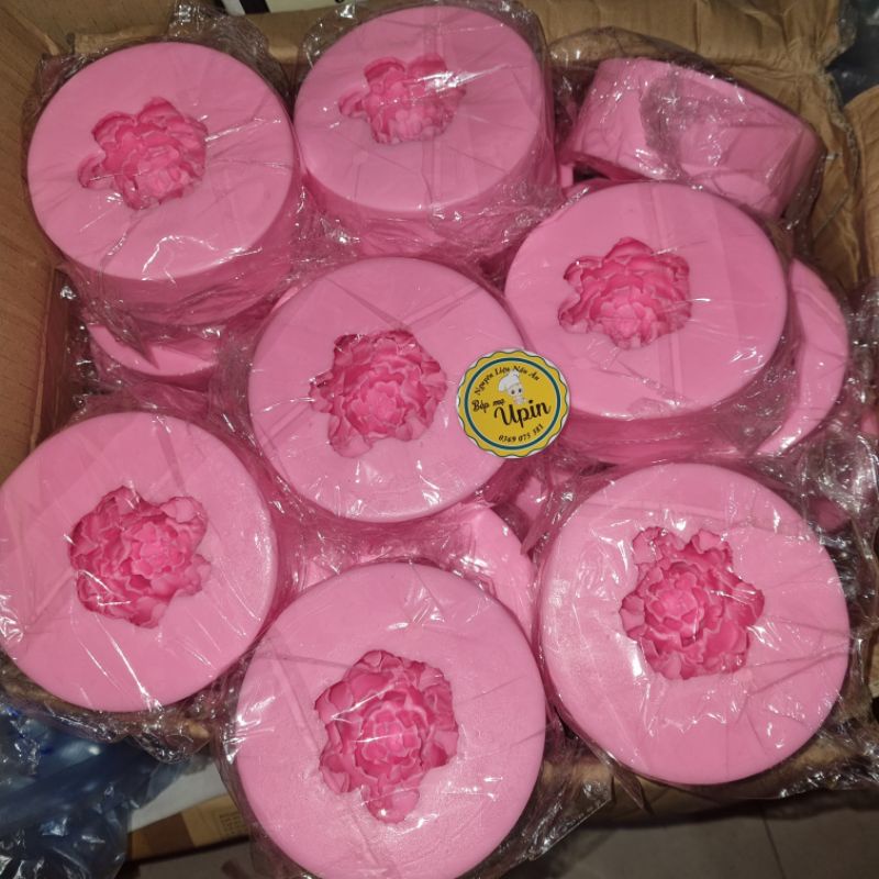 Khuôn silicon hoa sen đá đại 11,5cm mã DD12