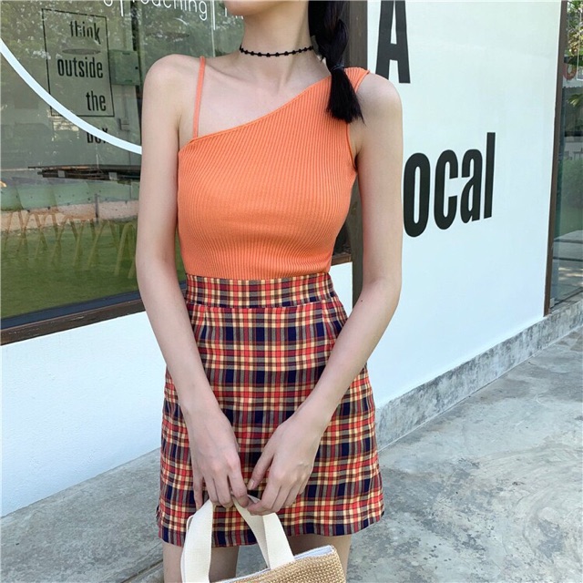 Áo len sát nách lệch vai ( len dày đẹp )