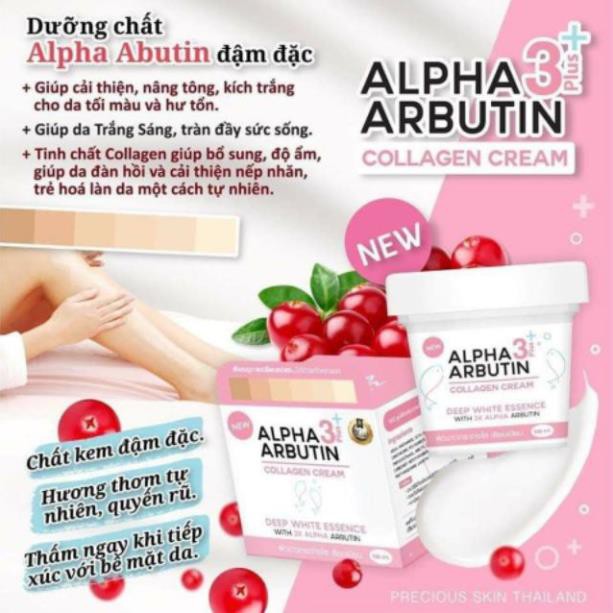 Kem Collagen Dưỡng Trắng Da Body ALPHA ARBUTIN 3+ Thái Lan