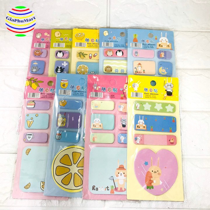 Giấy Note Ghi Chú - Hình Dễ Thương