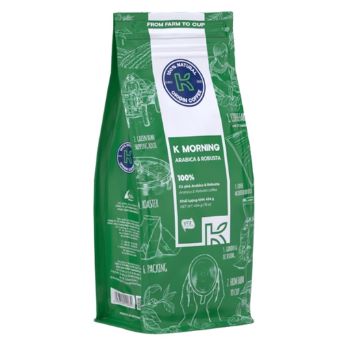 Cà Phê Rang Xay K Morning thương hiệu K Coffee 227g