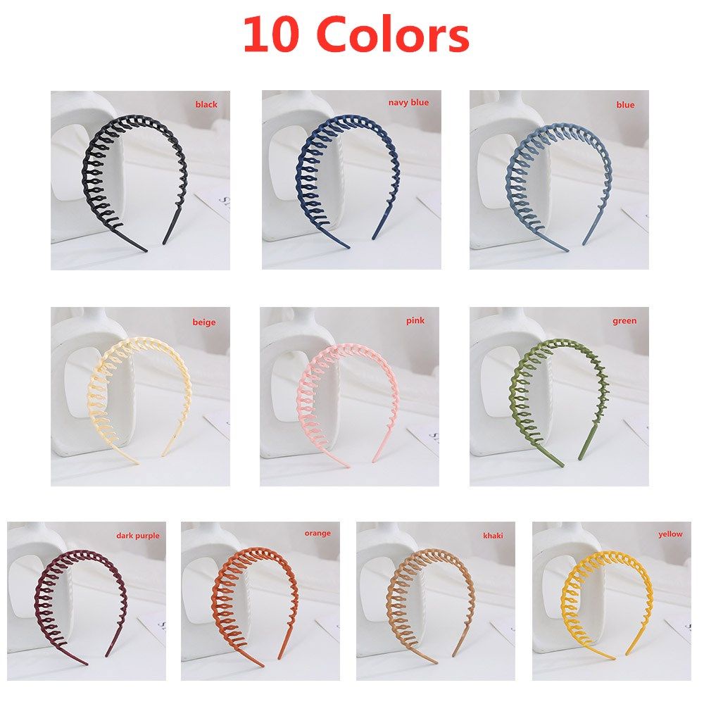 Lược cài tóc màu trơn có răng lược nhiều màu tùy chọn cho nữ