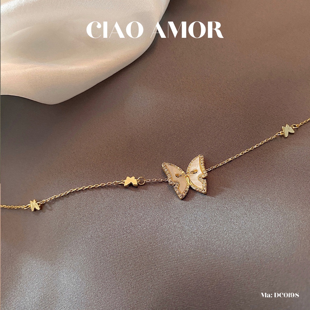 Dây chuyền nữ, chocker ôm cổ cánh thanh lịch Trang sức Ciao Amor - DC0198