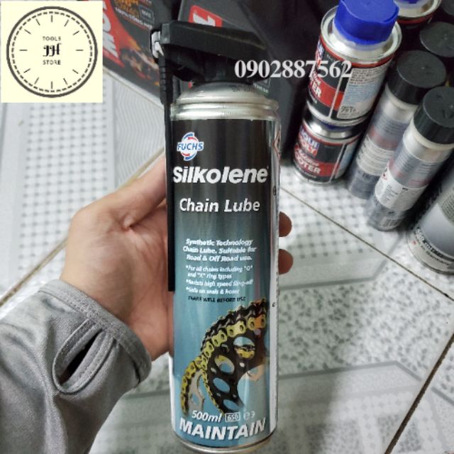 Chai xịt bảo dưỡng sên Fuchs Silkolene Chain Lube 500ml