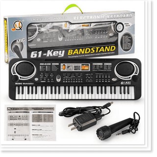 Đàn Piano Electronic Keyboard 61 Phím Kèm Mic Cho Bé