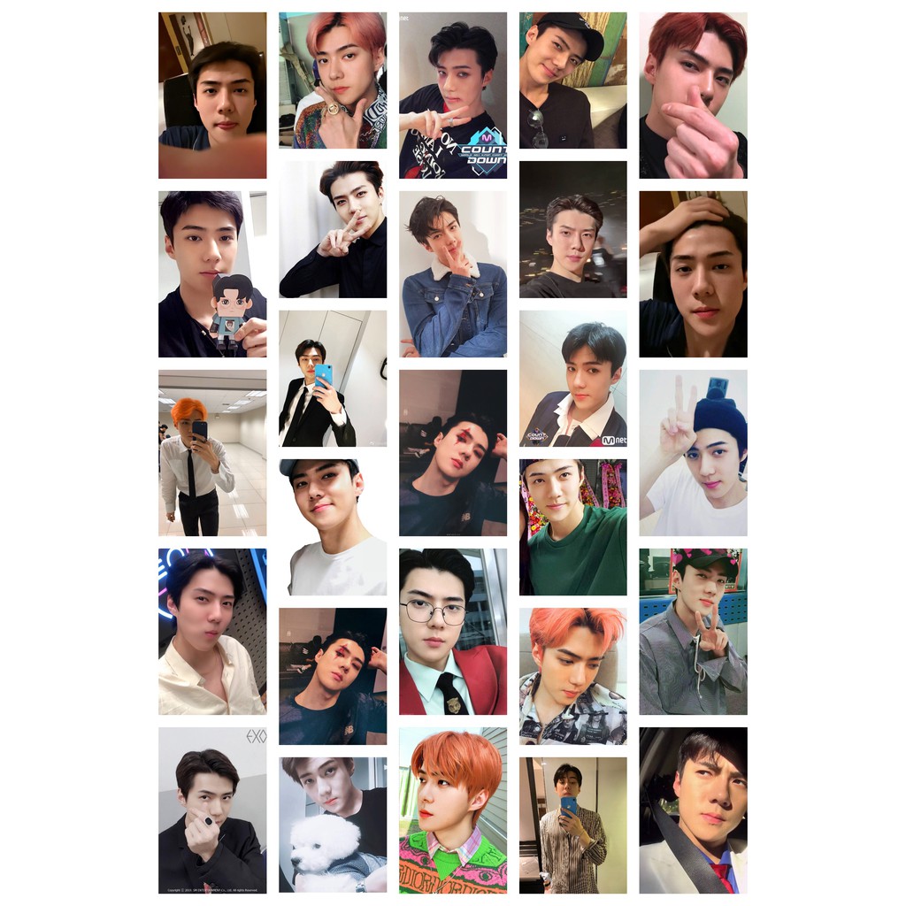 Lomo card 27 ảnh thành viên EXO - Sehun selca