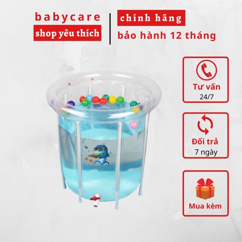 Bể bơi cho bé thành cao kèm PHAO BƠI 8 THANH CHỐNG BỂ ĐỦ PHỤ KIỆN CHÍNH HÃNG KÍCH THƯỚC 80x80cm