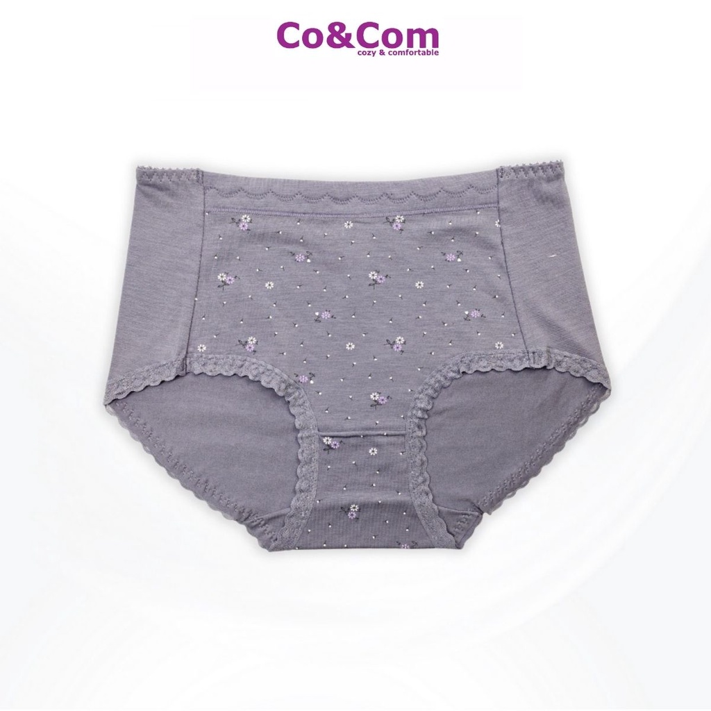 Quần Lót Nữ Cotton Cạp Cao, Đồ Lót Nữ Cao Câp Co&Com No8319 Kháng Khuẩn Co Giãn Thoải Mái | BigBuy360 - bigbuy360.vn