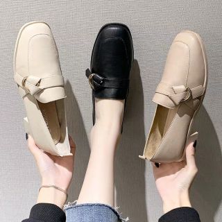 [A48](Kèm ảnh thật) Giày Lười Nữ Khóa Thắt Nơ Đế 4 phân Cực Xinh