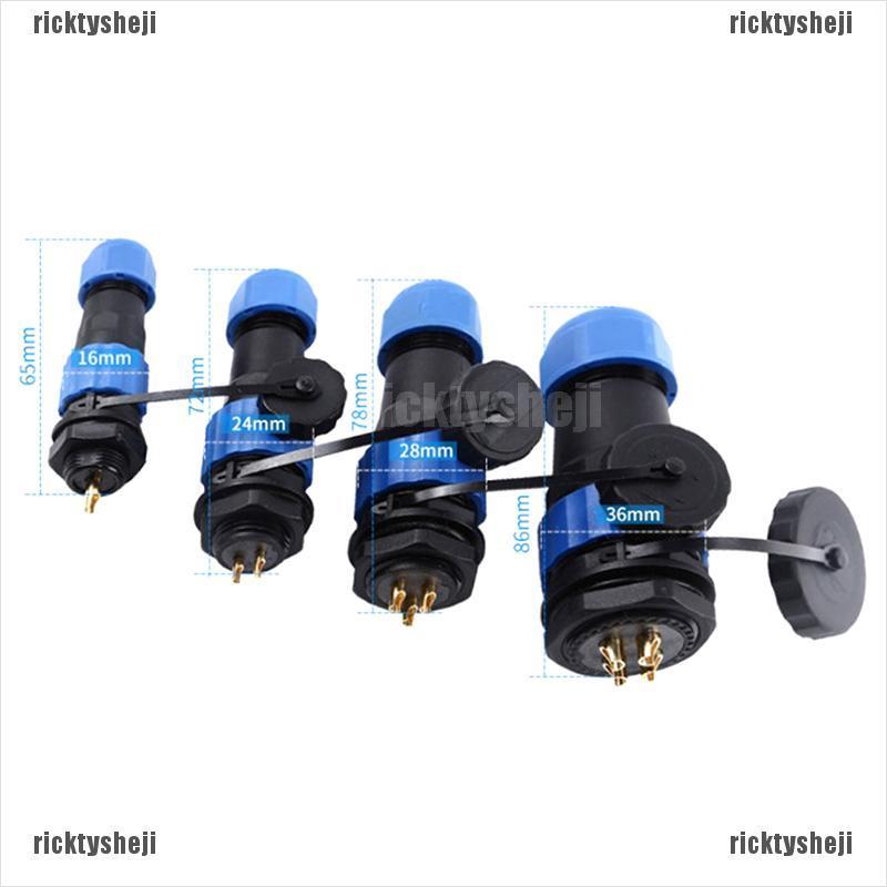 Đầu Nối Dây Điện Chống Nước SP16 IP68 2 / 3 / 4 / 5 / 6 / 7 / 8 / 9 Chất Lượng Cao