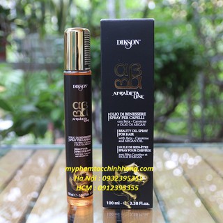 Tinh dầu dạng xịt phục hồi tóc hư tổn Argabeta Beauty Oil Spray Dikson Milano - 100ml