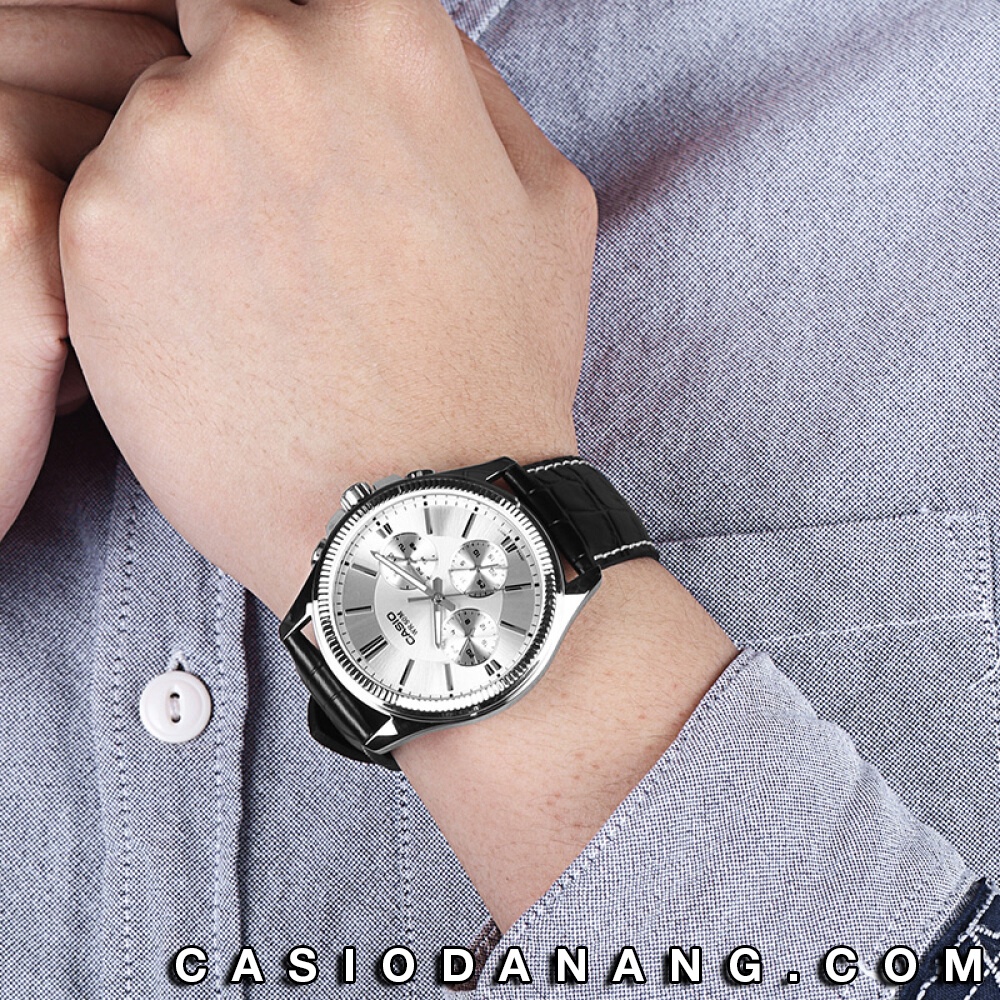 Đồng hồ nam dây da Casio Standard chính hãng Anh Khuê MTP-1375L-7AVDF (42mm)