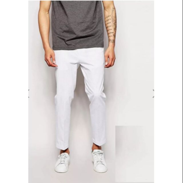 Quần kaki Nam xuất Nhật  Beams Cropped chinos