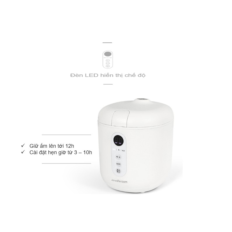 NỒI CƠM ĐIỆN MINI JENNIFEROOM MACARON HÀN QUỐC | BigBuy360 - bigbuy360.vn