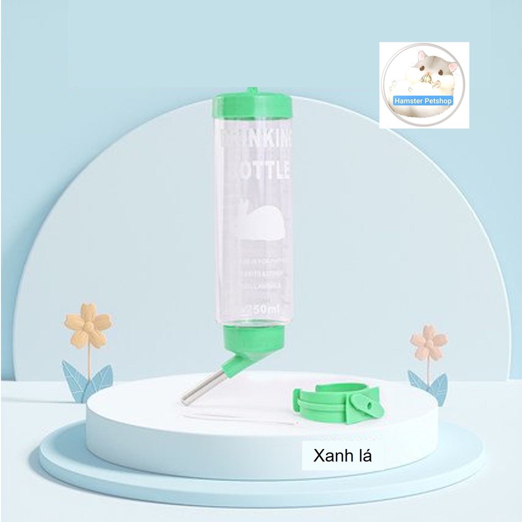 Bình 250ml cho hamster, thú cưng, vẹt, chim manh manh, yến phụng, yến hót