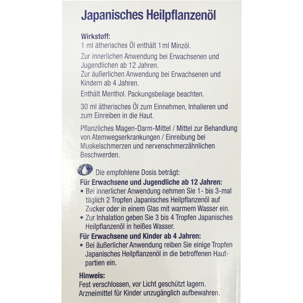 Tinh dầu thảo dược Bạc Hà Das gesunde plus nhập khẩu từ Đức 30ml | BigBuy360 - bigbuy360.vn