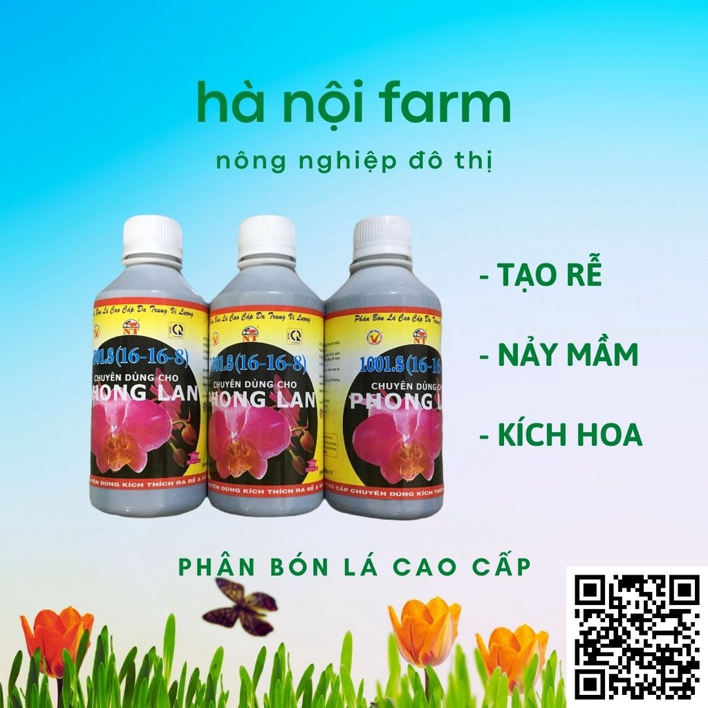 Phân bón lá cao cấp đa trung vi lượng HVP 1001.S 16 16 8 chai 250ml