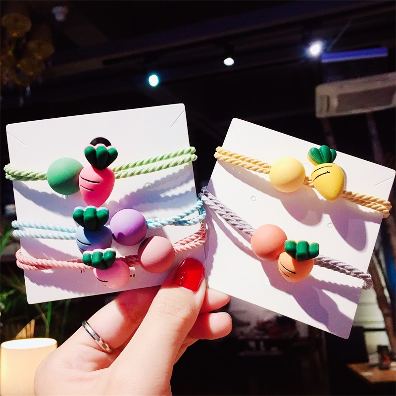 Dây Cột Tóc Hình Củ Cà Rốt Đáng Yêu