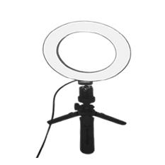 Đèn Livestream 16cm kèm chân Tripod để bàn - Có 3 chế độ sáng Hố Trợ Ánh Sáng Chụp Ảnh, Học Online,Make up