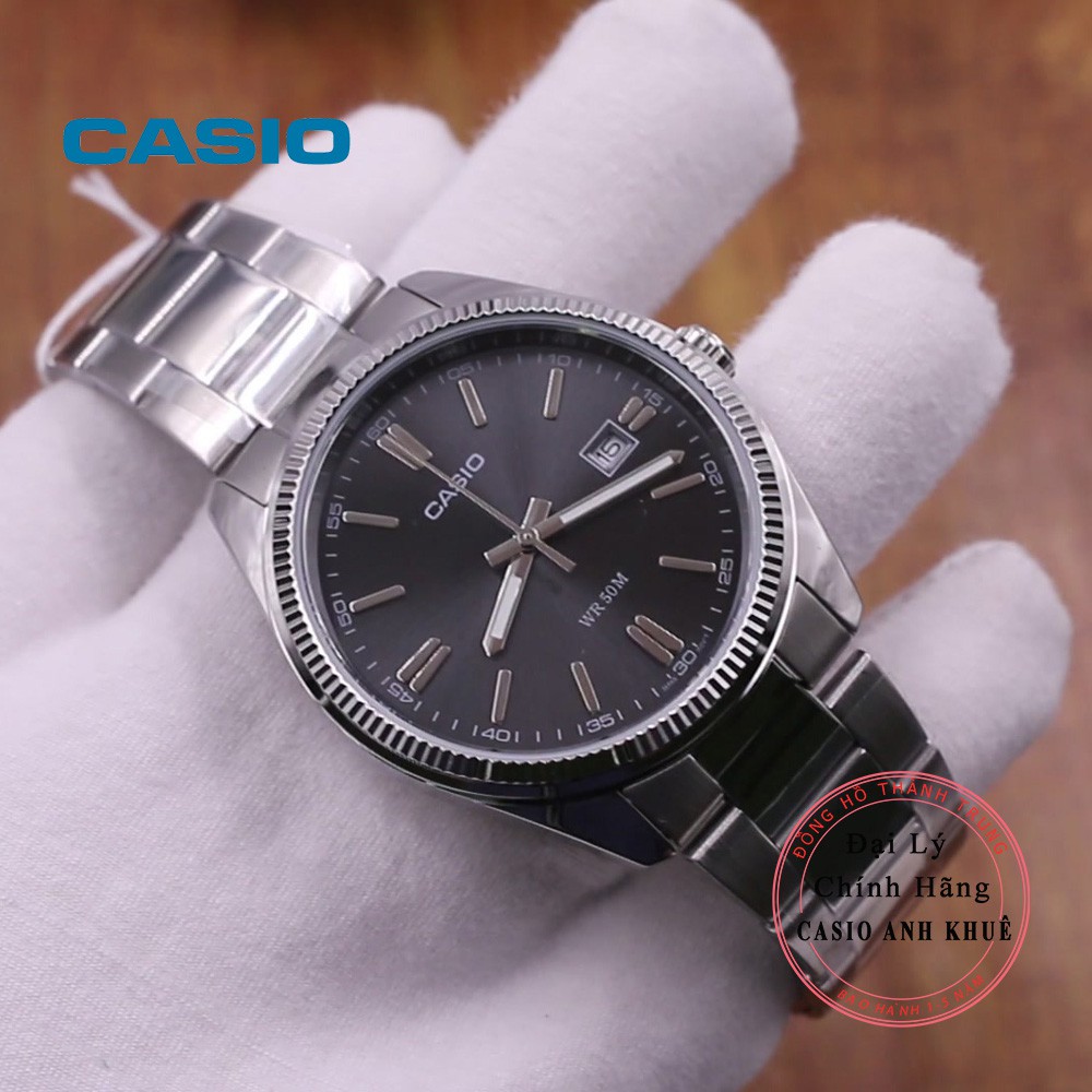 Đồng hồ nam Casio MTP-1302D-1A1VDF dây kim loại