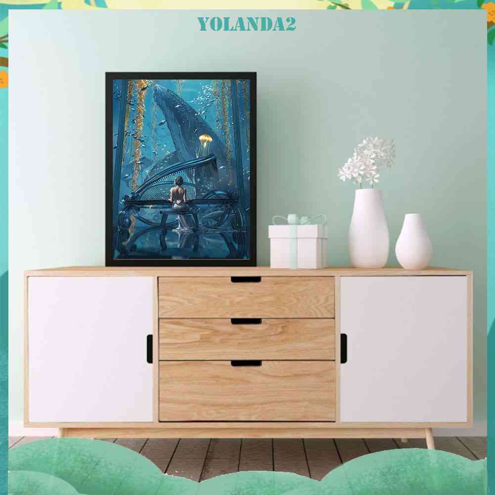 Toàn Bộ Bộ Tranh Thêu Chữ Thập 11CT DIY Hình Âm Nhạc Biển