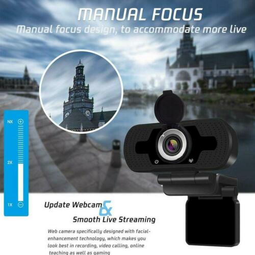 Webcam Full HD 1080P Tích Hợp Hai Micro Góc Ngang 85 Độ Hỗ Trợ Gọi Video / Phát Sóng Trực Tuyến Cho Máy Tính