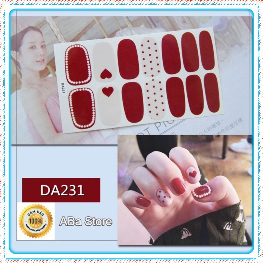 Miếng dán móng                                                ❌FREESHIP❌ trang trí móng tay 3D nail stickers [DA221-240]