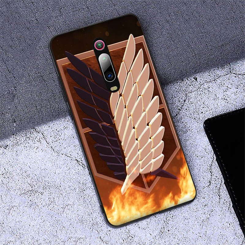 Ốp Lưng Silicone Mềm In Hình Anime Attack On Titan Cho Redmi 6 Pro 6a 7 7a 8 8a 9 9a 9c