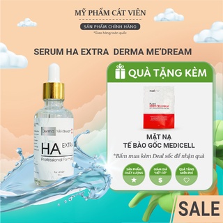 Serum tinh chất HA Derma, dưỡng ẩm cấp nước, kiềm dầu căng bóng da, se khít lỗ chân lông, trẻ hóa da - size nhỏ 50ml