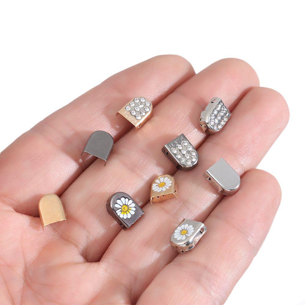 Set 10 Đầu Khóa Dây Giày DIY Bằng Kim Loại Nhiều Màu Sắc