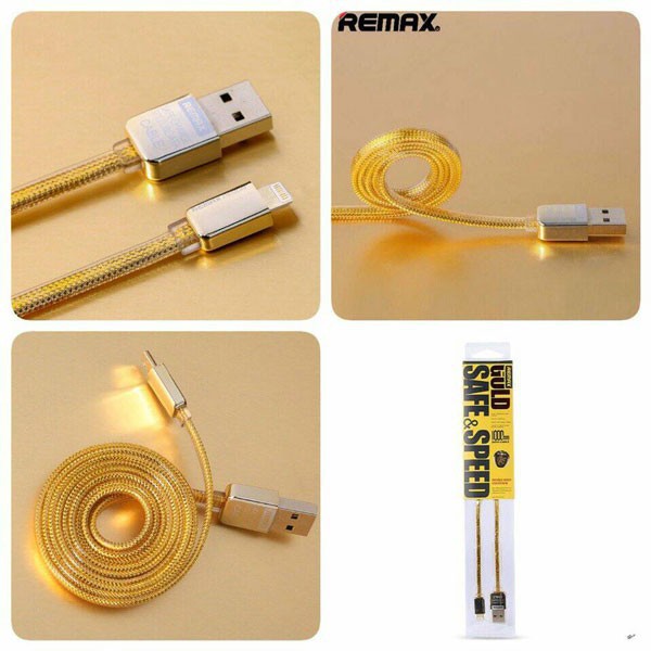 Cáp Sạc Chính Hãng Remax GOLD Cho Iphon