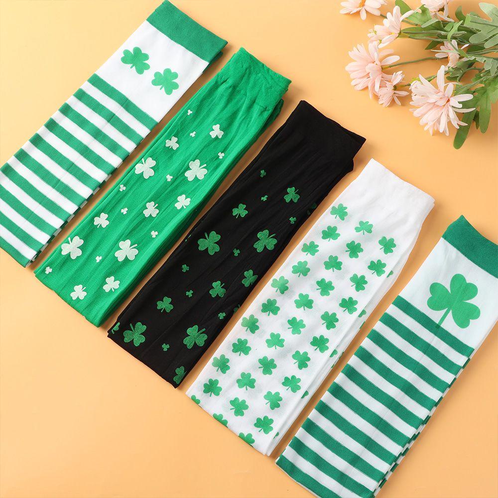 Vớ Dài Qua Gối Họa Tiết Cỏ May Mắn Dùng Hóa Trang Tiệc Tùng