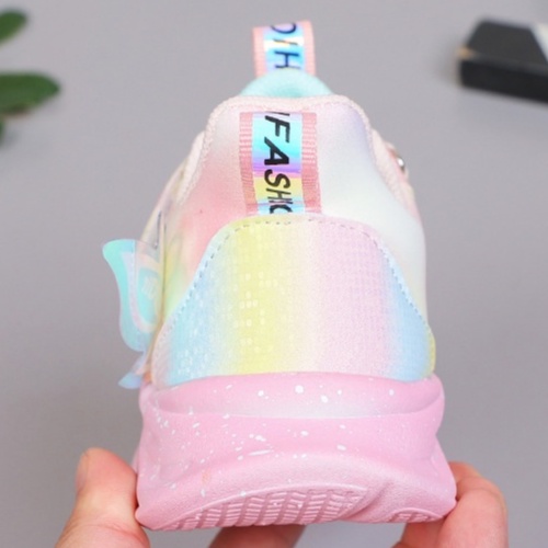 Giày thể thao bé gái có đèn công chúa Elsa Frozen thời trang cao cấp đế mềm và nhẹ mẫu mới nhất