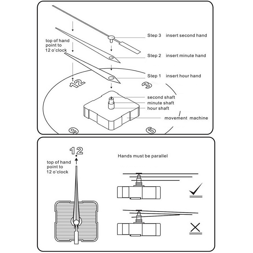 Miếng Dán Tường Hình Đồng Hồ 3d