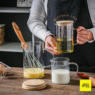 Cốc chia vạch, cốc chia vạch pha sữa bằng thủy tinh chịu nhiệt - Dung tích 350ml, 500ml & 1000ml