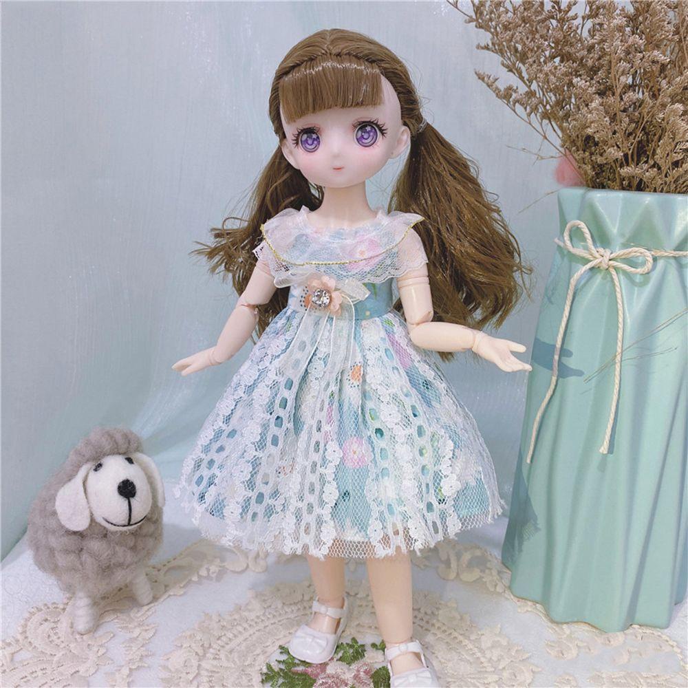 Búp Bê Đồ Chơi Có Khớp Nối Hai Chiều Phong Cách Anime Màu Cầu Vồng Cho Bé Gái