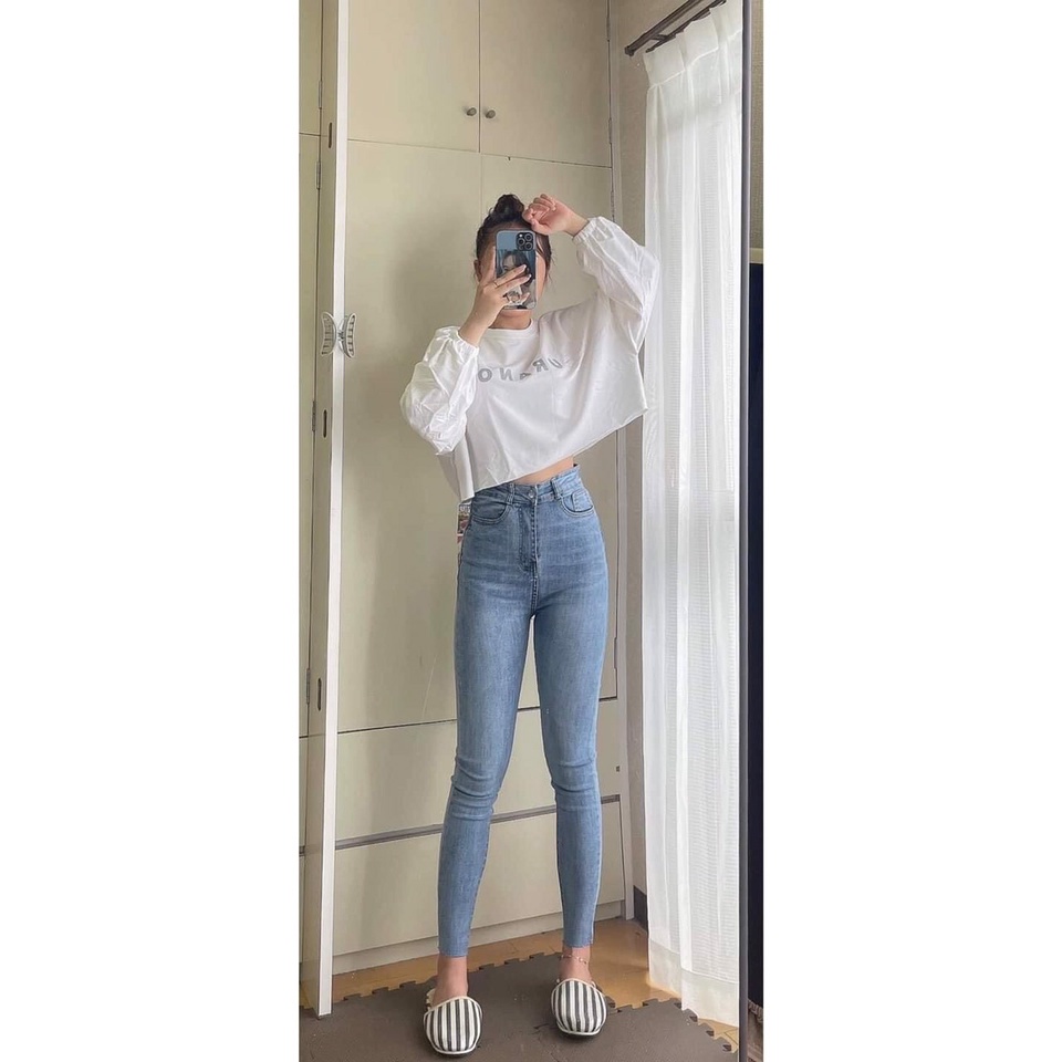 Quần jean nữ ôm trơn