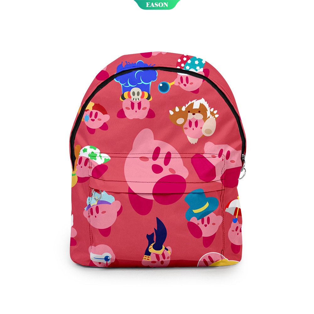 Sanrio Ba Lô Đi Học Vải Oxford In Hình Kirby 3D Màu Sắc Đáng Yêu