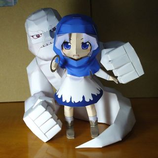 Mô hình giấy anime girl [TOUHOU] chibi Kumoi Ichirin